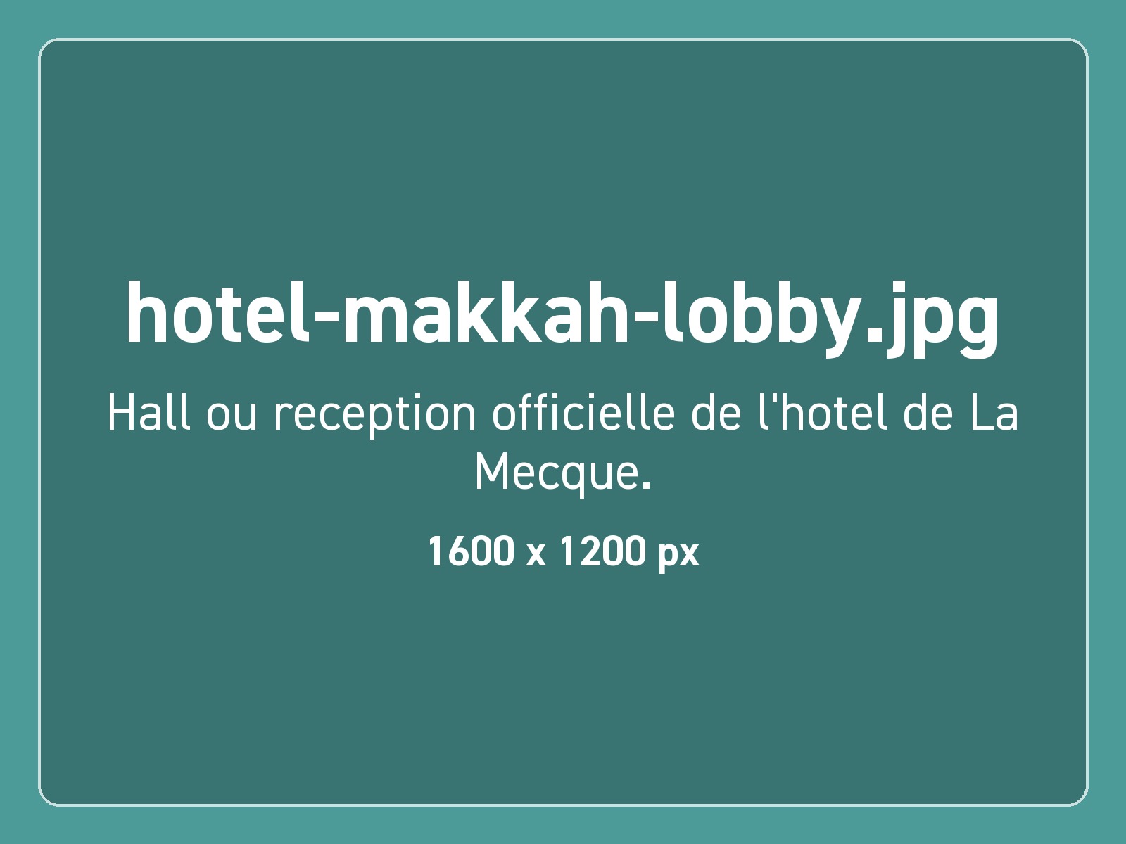 Hall d'un hôtel proposé à La Mecque
