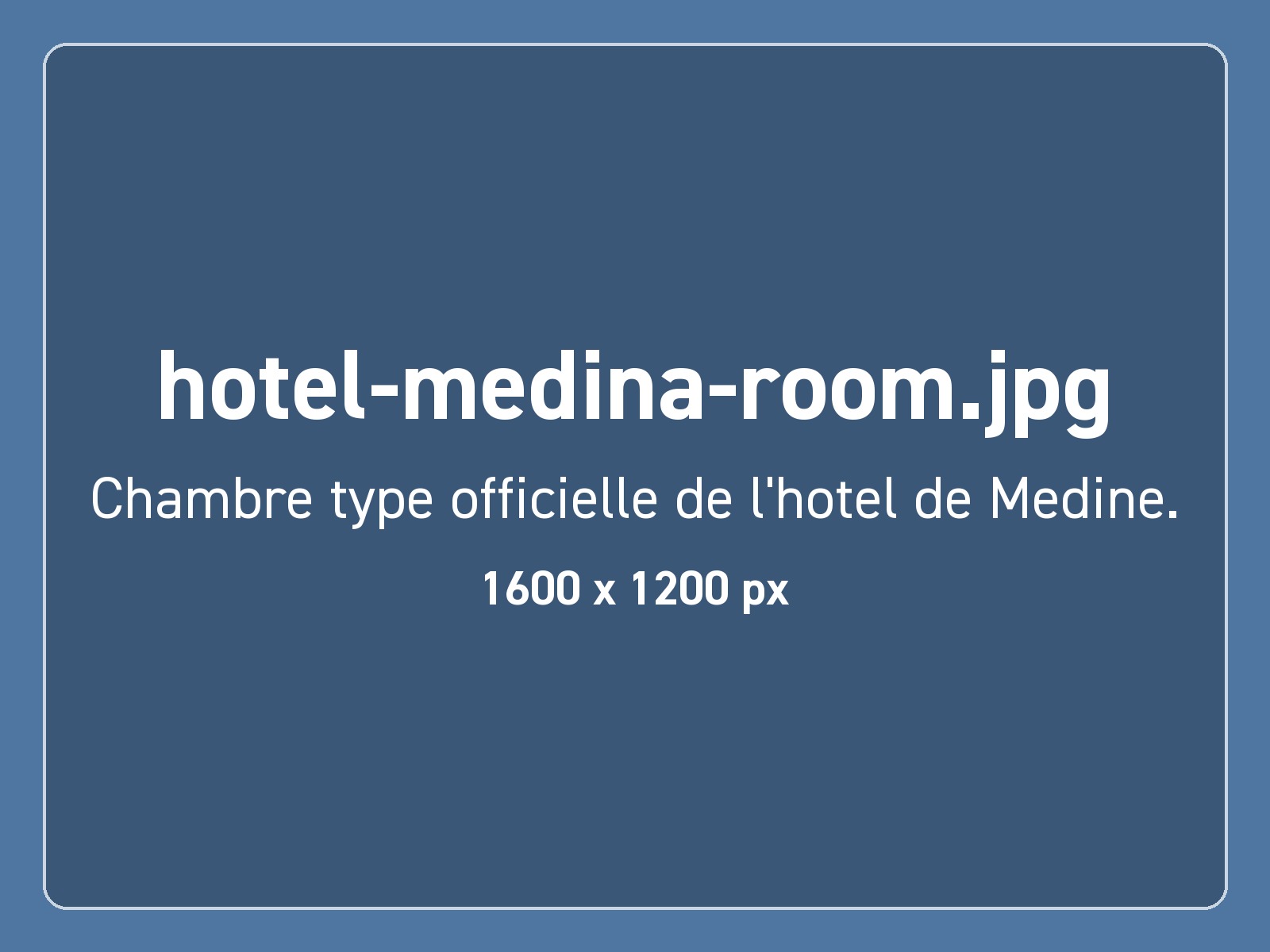 Chambre d'un hôtel proposé à Médine